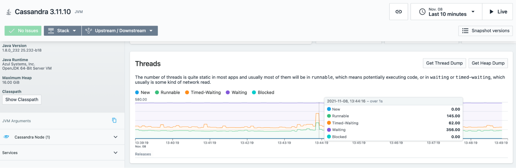 1 second metrics resolution